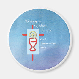 Godson, Erste Heilige Kommunion, Blau Magnet