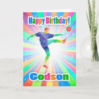 Godson, Fußballspieler Geburtstag farbenfrohe Abst