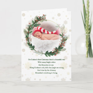 Godson's 1. Weihnachten mit dem Namen des Babys