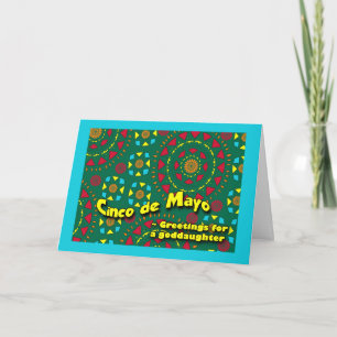 GodTochter Cinco de Mayo Colorful Mosaik Karte