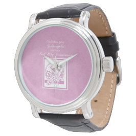 Godtochter Erste Kommune, Rosa Armbanduhr