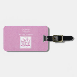 Godtochter Erste Kommune, Rosa Gepäckanhänger