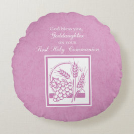 Godtochter Erste Kommune, Rosa Rundes Kissen