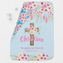 Godtochter Floral Boho Girls BAPTISM CHRISTENENING