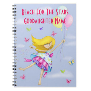 Godtochter Gift Girly Motivierend Personalisiert Notizblock