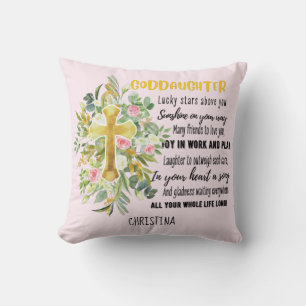 Godtochter Gift Motivierend Ermutigung NAMED Kissen