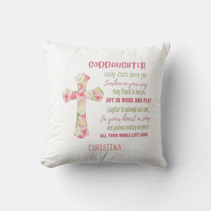 Godtochter Gift Motivierend Ermutigung NAMED Kissen