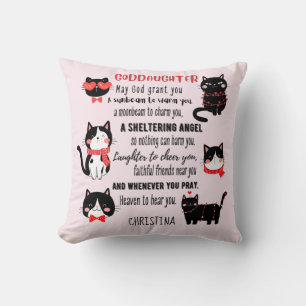 Godtochter Gift Motivierend Ermutigung NAMED Kissen