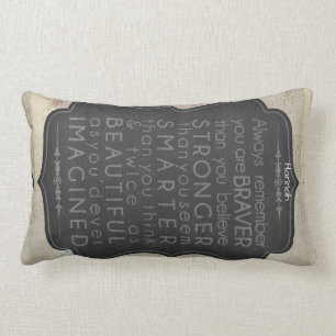 Godtochter Gift Motivierend Worte Personalisiert 2 Lendenkissen