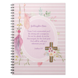 Godtochter Gift Motivierend Worte Personalisiert Notizblock