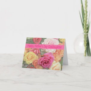 Godtochter Happy Mother Day Rose Card Karte