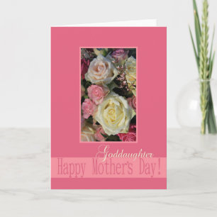 Godtochter Happy Mother Day Rose Card Karte