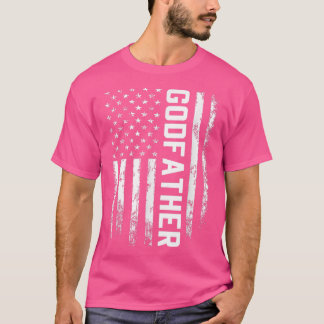 Godvater Gift America Flag Geschenk für Männer Vat T-Shirt