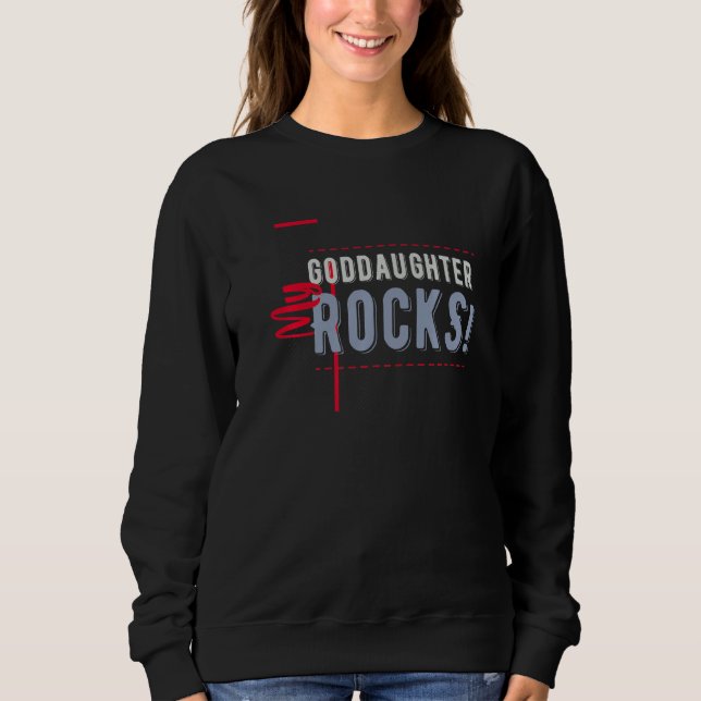 Godvater und Godmutter oder meine Tochter Rocks! Sweatshirt (Vorderseite)
