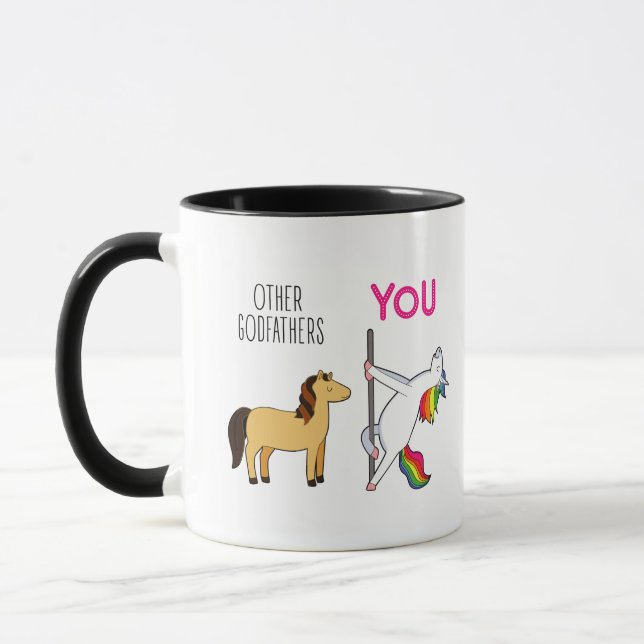 Godvater Unicorn Funny Coffee Tasse (Links)