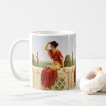 Godward Das Signal Schöne Portrait-Frau Kunst