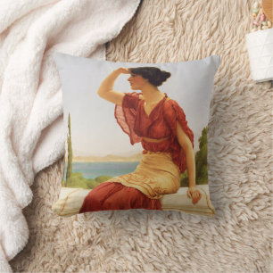 Godward Das Signal Schöne Portrait-Frau Kunst Kissen