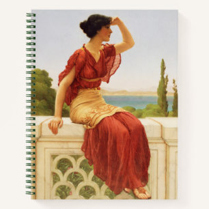 Godward Das Signal Schöne Portrait-Frau Kunst Notizbuch