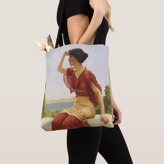 Godward Das Signal Schöne Portrait-Frau Kunst Tasche (Von Nahem)