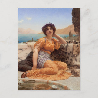 Godward - Mit gewachsenen Violetten verwundet und Postkarte