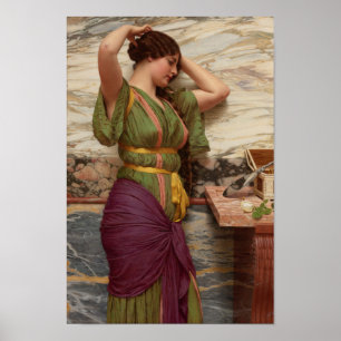 Godward Une réflexion juste CC0632 Poster Cardstoc