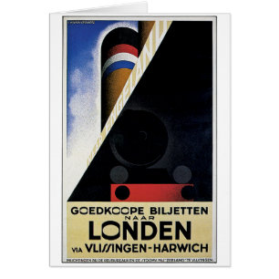 Goedkoope Biljetten - Vintage Reise-Anzeige