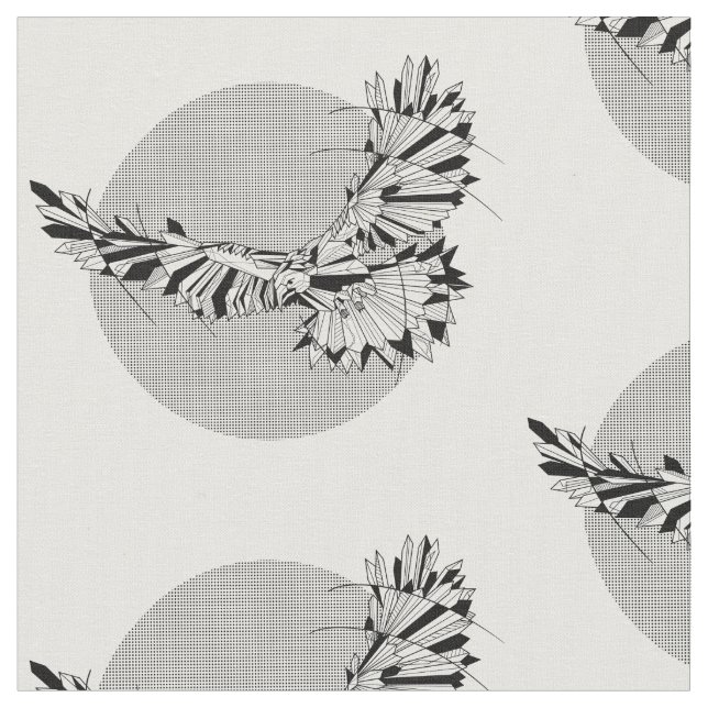 Goemetric Hawk Stoff (Nahaufnahme)