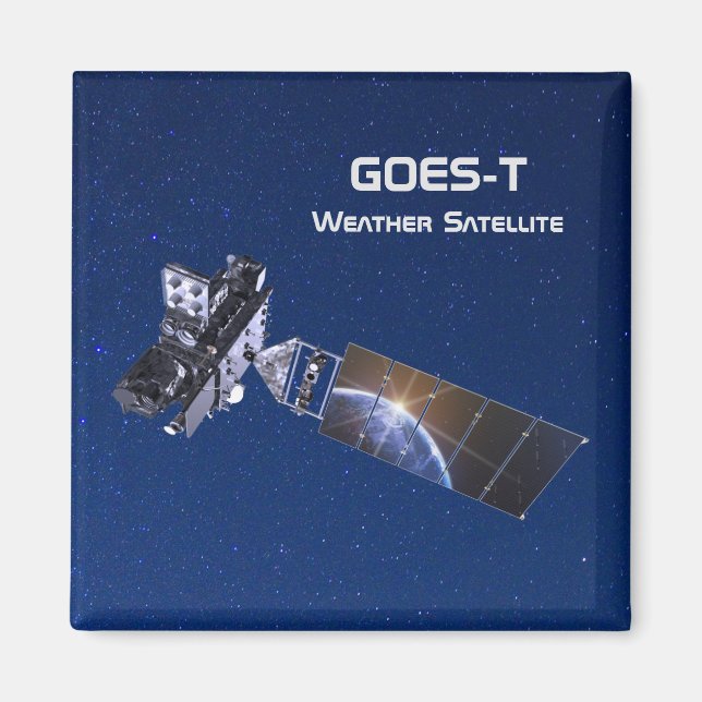 GOES-T-Wettersatellite Magnet (Vorne)