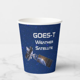GOES-T-Wettersatellite Pappbecher