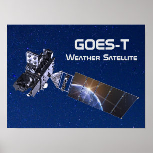 GOES-T-Wettersatellite Poster