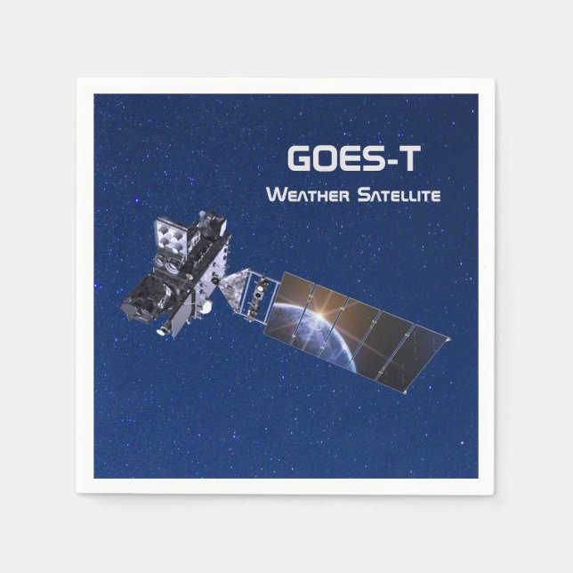 GOES-T-Wettersatellite Serviette (Vorderseite)