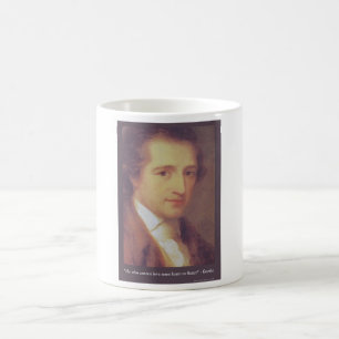 Goethe "Liebe oder Flatter" Liebe Zitat Geschenke Kaffeetasse