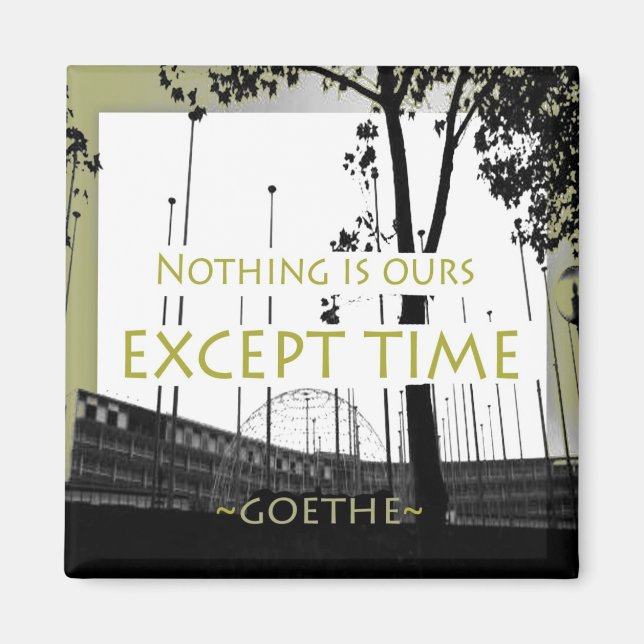 Goethe Motivierend quotes Magnet (Vorne)
