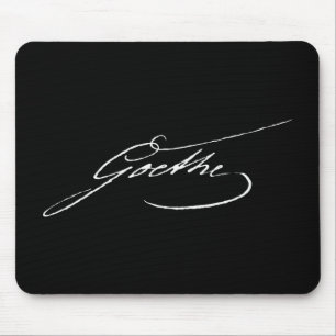 Goethe Unterschrift Autogramm Handschrift Symbol f Mousepad