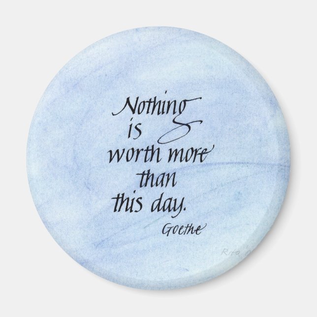 Goethe Zitat Magnet (Vorne)