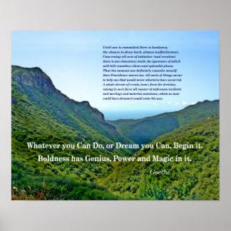 Goethe Zitat Poster