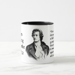 Goethe-Zitat zum Leben Tasse