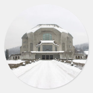 Goetheanum, Dornach, Basel, die Schweiz Runder Aufkleber