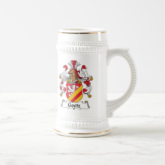 Goetz-Familienwappen Bierglas (Rechts)