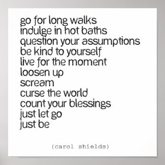 Gof für lange Spaziergänge Poster