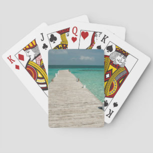 Goff Caye, eine beliebte Barrier-Riff-Insel Spielkarten