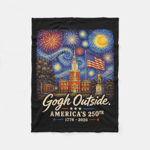 Gogh Draußen 250. Jubiläum 1776 2026 Male Die Fleecedecke