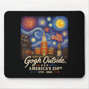 Gogh Draußen 250. Jubiläum 1776 2026 Male Die Mousepad