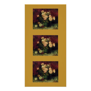 Gogh Pfingstrosen Blumen Blüten Frieden Liebe Kuns Poster