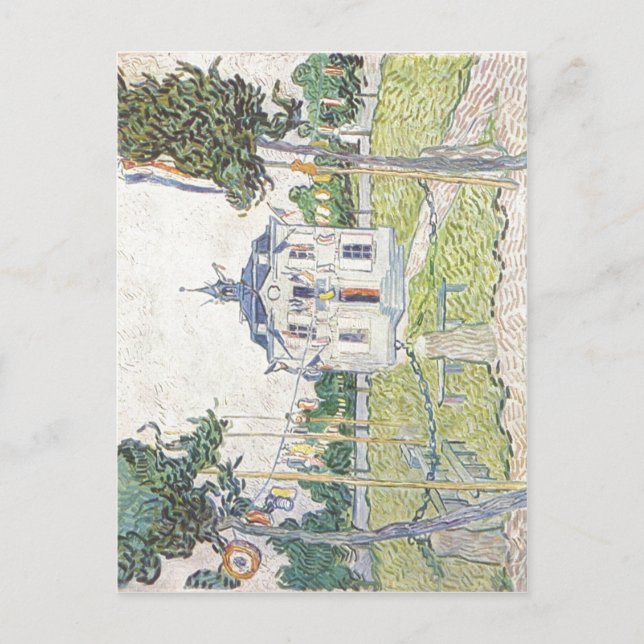 Gogh, Vincent Willem van Das Gemeindehaus in Auver Postkarte (Vorderseite)