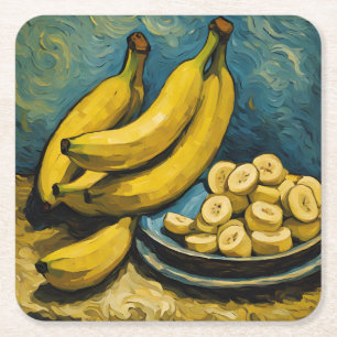 Goghing Bananen, Van Gogh Style Paper Untersetzer