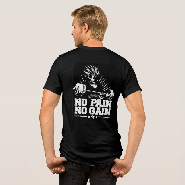 Gohan Trainingsanzug-Shirt Tri-Blend Shirt (Rückseite voll)