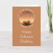 Gohonzon Carte Anniversaire SGI Bouddhisme