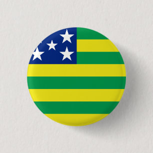Goiás, brasilianischer Staatsflaggenknopf Button