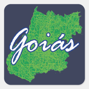 Goias Quadratischer Aufkleber